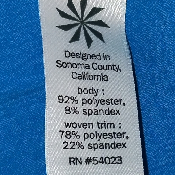 Athleta women's track jacket half way zipper front. Long sleeve teal Size: S - Picture 5 of 7